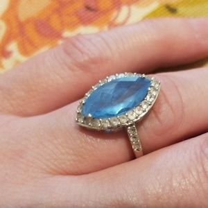 GENUINE Blue Topaz Ring